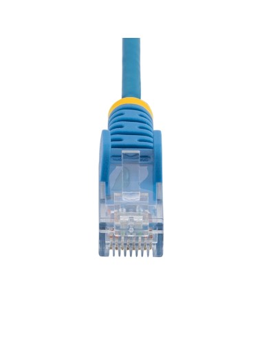 StarTech.com Cable Cat6 de 2m - Delgado - con Conectores RJ45 sin Enganches - Azul