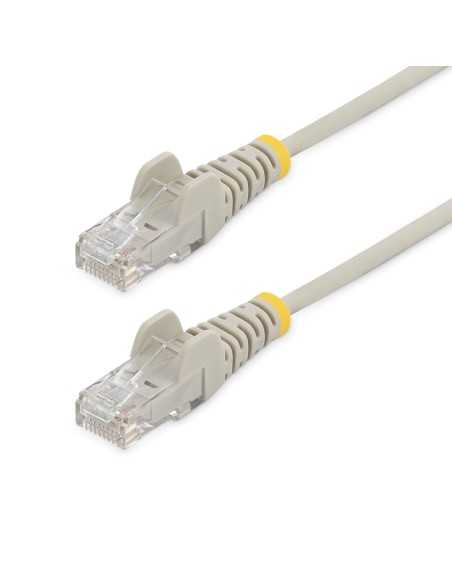 StarTech.com Cable Cat6 de 3m - Delgado - con Conectores RJ45 sin Enganches - Gris StarTech.com Cable Cat6 de 3m - Delgado - con Conectores RJ45 sin Enganches - Gris