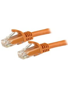 StarTech.com Cable de 1m Naranja de Red Gigabit Cat6 Ethernet RJ45 sin Enganche - Snagless