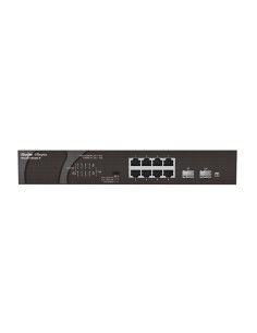 Ruijie Networks RG-ES110GDS-P switch No administrado Gigabit Ethernet (10 100 1000) Energía sobre Ethernet (PoE) Negro