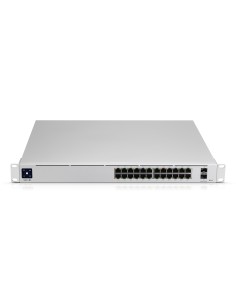 Ubiquiti UniFi Pro 24-Port PoE Gestionado L2 L3 Gigabit Ethernet (10 100 1000) Energía sobre Ethernet (PoE) 1U Plata 2