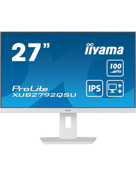iiyama ProLite XUB2792QSU-W6 pantalla para PC 68,6 cm (27") 2560 x 1440 Pixeles Quad HD LED Blanco