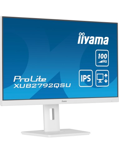 iiyama ProLite XUB2792QSU-W6 pantalla para PC 68,6 cm (27") 2560 x 1440 Pixeles Quad HD LED Blanco
