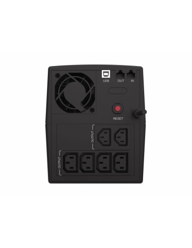 Conceptronic ZEUS08E sistema de alimentación ininterrumpida (UPS) Línea interactiva 1,5 kVA 900 W 6 salidas AC