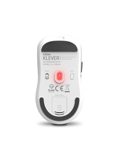 Krom Klever ratón Juego mano derecha RF inalámbrico Óptico 10000 DPI Krom Klever ratón Juego mano derecha RF inalámbrico Óptico 10000 DPI