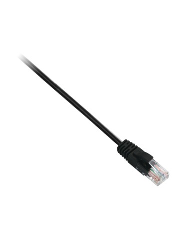 V7 Cable negro Cat6 no blindado (UTP) con conector RJ45 macho a RJ45 macho 5m 16.4ft