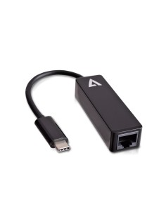 V7 Adattatore video USB nero da USB-C maschio a RJ45 maschio