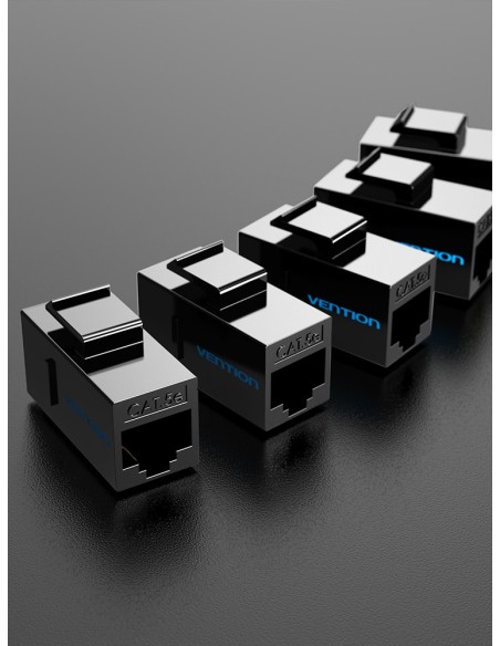 Vention Adaptador Conector RJ45 VDD-B07-B Cat5e UTP  RJ45 Hembra - RJ45 Hembra  Negro Vention Adaptador Conector RJ45 VDD-B07-B Cat5e UTP  RJ45 Hembra - RJ45 Hembra  Negro