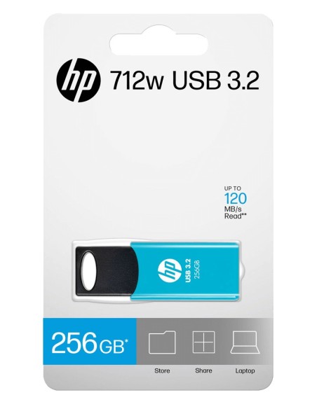 HP 712w unidad flash USB 256 GB USB tipo A 3.2 Gen 1 (3.1 Gen 1) Azul HP 712w unidad flash USB 256 GB USB tipo A 3.2 Gen 1 (3.1 Gen 1) Azul