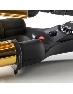 Haeger HR-45B.002A Utensilio de peinado Rizador de pelo Caliente Negro, Oro 45 W 2,5 m 2