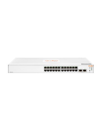 HPE Aruba Networking Aruba Instant On 1830 24G 2SFP Gestionado L2 Gigabit Ethernet (10 100 1000) 1U