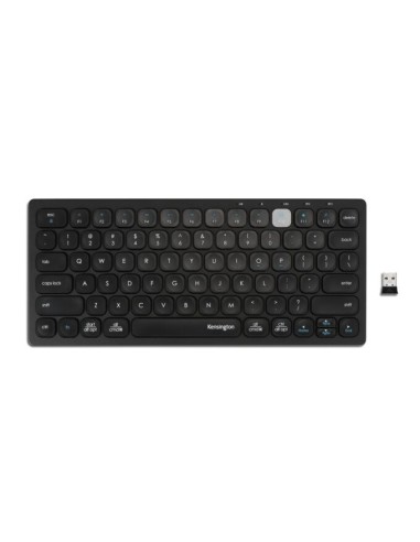 Kensington Teclado compacto multidispositivo con tecnología inalámbrica dual