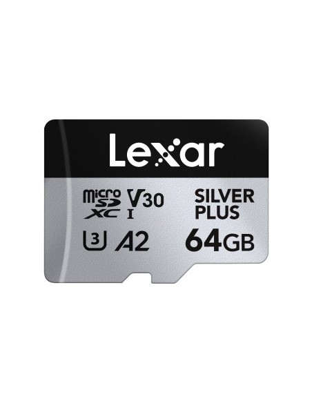Lexar Professional SILVER PLUS 64 GB MicroSDXC UHS-I Clase 3 Lexar Professional SILVER PLUS 64 GB MicroSDXC UHS-I Clase 3