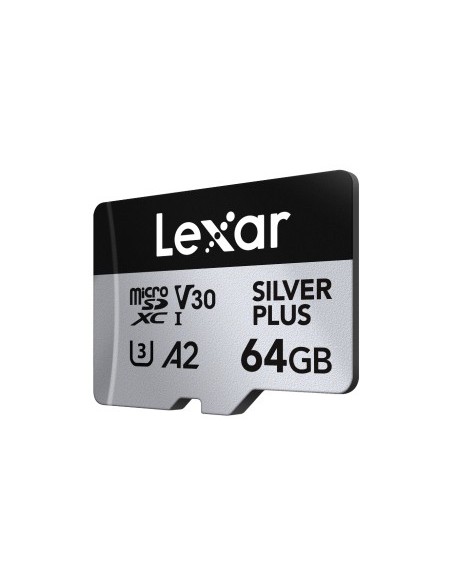 Lexar Professional SILVER PLUS 64 GB MicroSDXC UHS-I Clase 3 Lexar Professional SILVER PLUS 64 GB MicroSDXC UHS-I Clase 3