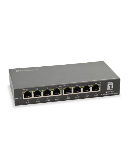 LevelOne GEP-0823 switch Gigabit Ethernet (10 100 1000) Energía sobre Ethernet (PoE) Negro LevelOne GEP-0823 switch Gigabit Ethernet (10 100 1000) Energía sobre Ethernet (PoE) Negro