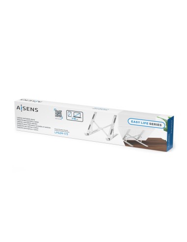 AISENS Soporte de Sobremesa Ajustable para Portatil   Tablet, Plata
