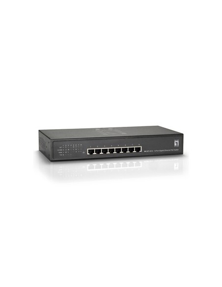 LevelOne Switch Gigabit Ethernet PoE de 8 puertos, 61.6W, 802.3at PoE+, 4 Puertos PoE LevelOne Switch Gigabit Ethernet PoE de 8 puertos, 61.6W, 802.3at PoE+, 4 Puertos PoE