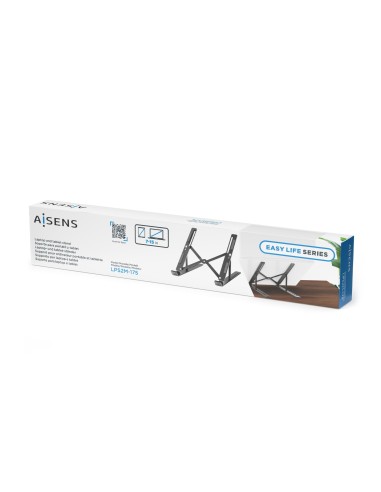 AISENS Soporte de Sobremesa Ajustable para Portatil   Tablet, Gris