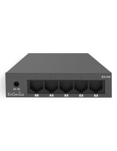 EnGenius ES105 switch No administrado Gigabit Ethernet (10 100 1000) Negro
