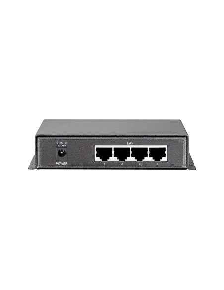 LevelOne Switch Gigabit Ethernet PoE de 8 puertos, 61.6W, 802.3af PoE, 4 Puertos PoE