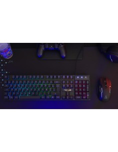 The G-Lab KEYZ CAESIUM teclado Juego USB Español Negro 2