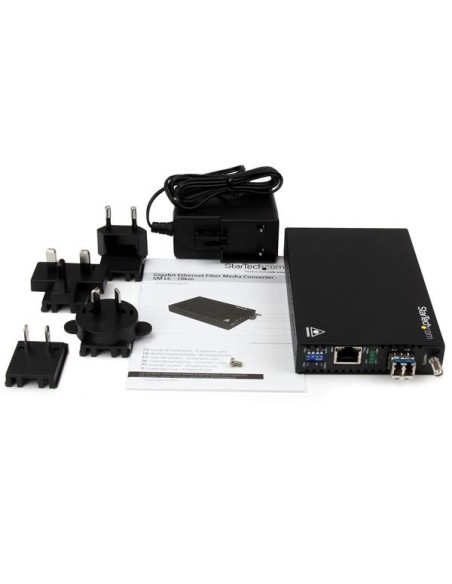 StarTech.com Conversor de Medios de Ethernet Gigabit de Cobre a Fibra - Monomodo LC - 10km
