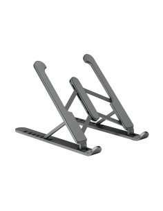 AISENS Soporte De Sobremesa Ajustable Para Portatil   Tablet, Gris Oscuro