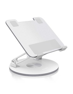 AISENS Soporte de Sobremesa Giratorio Ajustable Para Portatil   Tablet 7-13, Plata