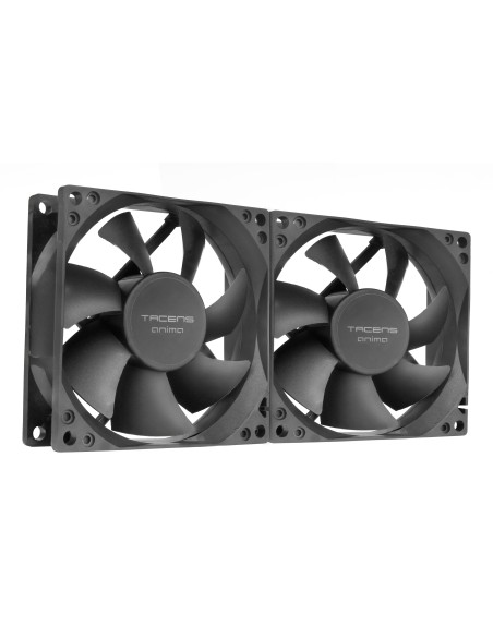 Tacens Anima AF8X2 sistema de refrigeración para ordenador Carcasa del ordenador Ventilador 8 cm Negro 2 pieza(s)