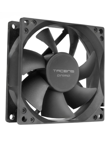 Tacens Anima AF8X2 sistema de refrigeración para ordenador Carcasa del ordenador Ventilador 8 cm Negro 2 pieza(s)