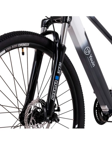 Youin Everest Negro, Blanco Aluminio L 73,7 cm (29") 27 kg Ión de litio