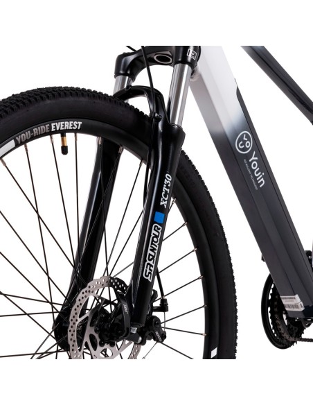 Youin Everest Negro, Blanco Aluminio L 73,7 cm (29") 27 kg Ión de litio