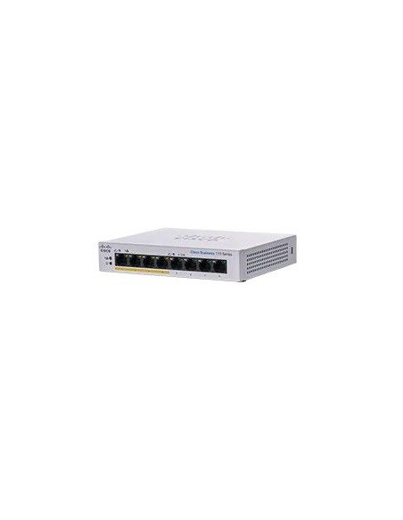 Cisco CBS110-8PP-D No administrado L2 Gigabit Ethernet (10 100 1000) Energía sobre Ethernet (PoE) Gris Cisco CBS110-8PP-D No administrado L2 Gigabit Ethernet (10 100 1000) Energía sobre Ethernet (PoE) Gris