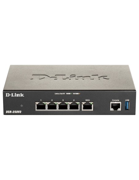 D-Link DSR-250V2 router inalámbrico Gigabit Ethernet Negro D-Link DSR-250V2 router inalámbrico Gigabit Ethernet Negro