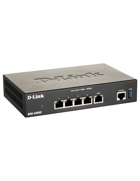 D-Link DSR-250V2 router inalámbrico Gigabit Ethernet Negro D-Link DSR-250V2 router inalámbrico Gigabit Ethernet Negro