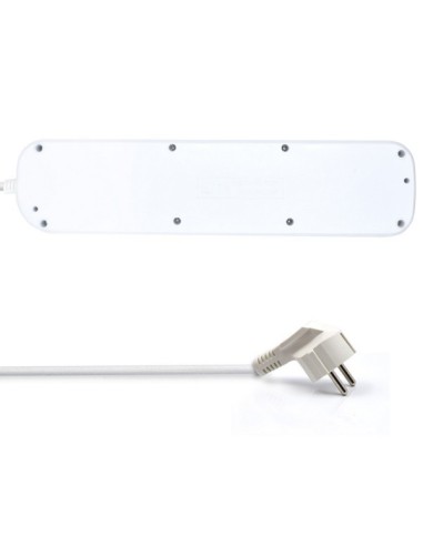 Ewent EW3932-5M limitador de tensión Blanco 6 salidas AC