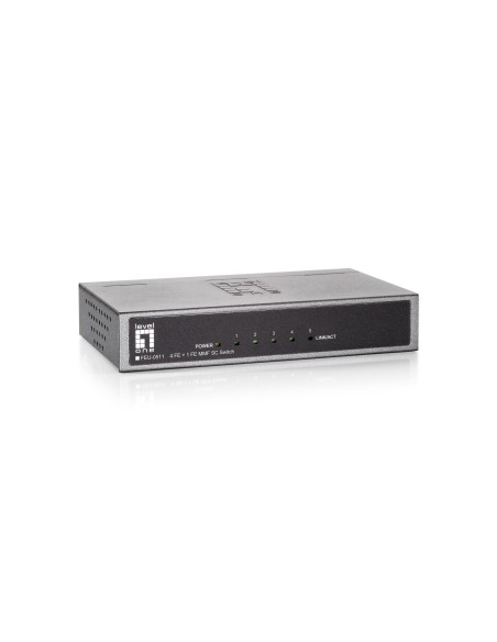 LevelOne Switch Fast Ethernet de 5 puertos, 1 Port SC Multi-Mode Fiber, 2km LevelOne Switch Fast Ethernet de 5 puertos, 1 Port SC Multi-Mode Fiber, 2km
