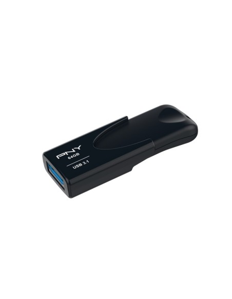 PNY Attaché 4 unidad flash USB 64 GB USB tipo A 3.2 Gen 1 (3.1 Gen 1) Negro PNY Attaché 4 unidad flash USB 64 GB USB tipo A 3.2 Gen 1 (3.1 Gen 1) Negro