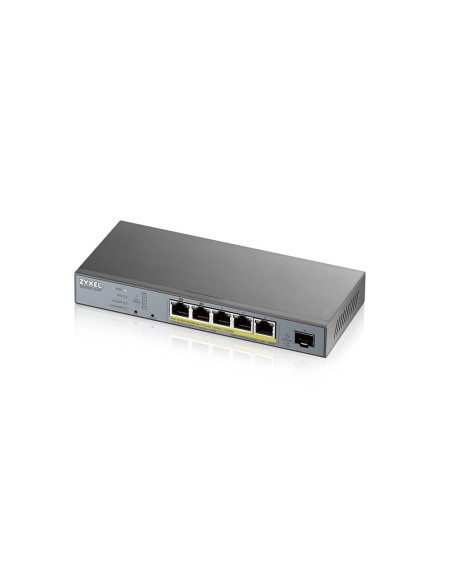 Zyxel GS1350-6HP-EU0101F switch Gestionado L2 Gigabit Ethernet (10 100 1000) Energía sobre Ethernet (PoE) Gris