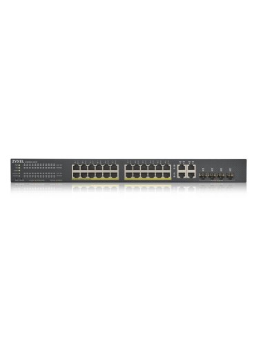 Zyxel GS1920-24HPV2 Gestionado Gigabit Ethernet (10 100 1000) Energía sobre Ethernet (PoE) Negro