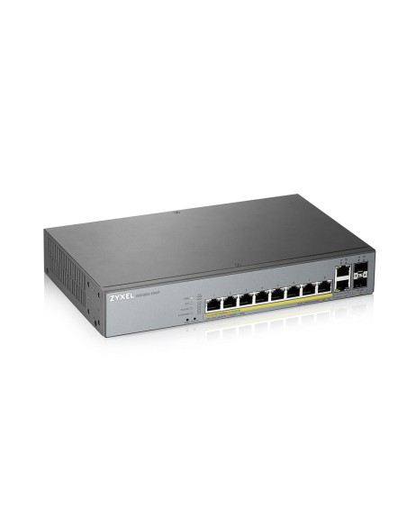 Zyxel GS1350-12HP-EU0101F switch Gestionado L2 Gigabit Ethernet (10 100 1000) Energía sobre Ethernet (PoE) Gris Zyxel GS1350-12HP-EU0101F switch Gestionado L2 Gigabit Ethernet (10 100 1000) Energía sobre Ethernet (PoE) Gris