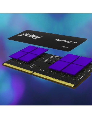 Kingston Technology FURY 32 GB 5600 MT s DDR5 CL40 SODIMM (Kit de 2) Impact PnP