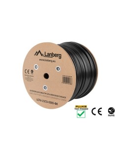 Lanberg LCF6-21CU-0305-BK cable de red Negro 305 m Cat6 F UTP (FTP) 2