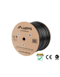 Lanberg LCU6-30CU-0305-BK cable de red Negro 305 m Cat6 U UTP (UTP) 2