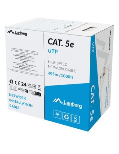 Lanberg LCU5-15CC-0305-S cable de red Gris 305 m Cat.5 Cat.5e U UTP (UTP)