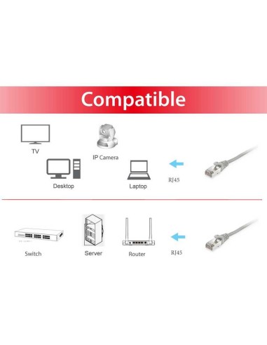 Equip 605501 cable de red Gris 2 m Cat6 S FTP (S-STP)