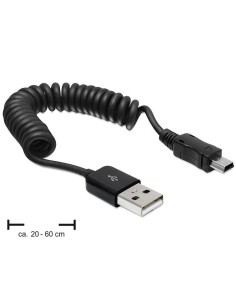 DeLOCK USB 2.0 USB mini 0.6m cable USB 0,6 m USB A Mini-USB A Negro