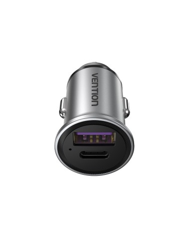 Vention Cargador de Coche FFFH0  1xUSB-Tipo C  1xUSB  30W