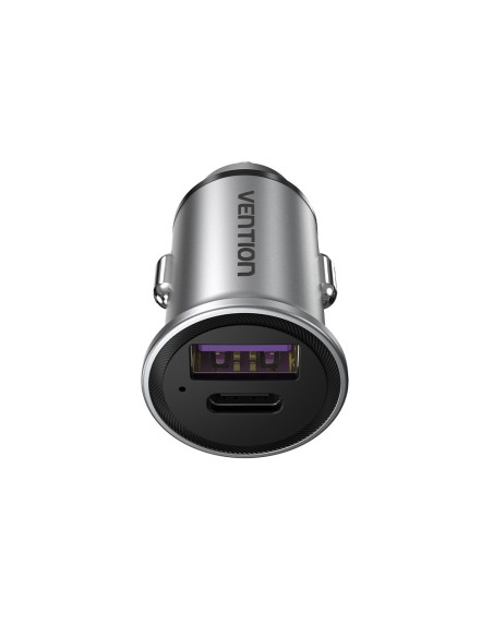 Vention Cargador de Coche FFFH0  1xUSB-Tipo C  1xUSB  30W
