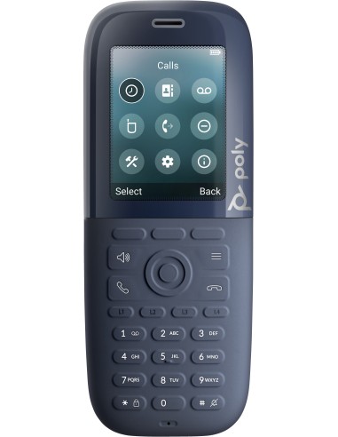 HP Poly Estación base Poly Rove de celda única doble DECT 1880-1900 MHz B2 y kit de terminal para 30 teléfonos
